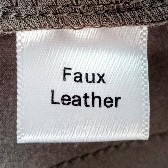 Joan Vass Grey Faux Leather Suede Raw Edge Open Jacket XS - Picture 6 of 6